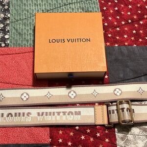 Authentic Louis Vuitton Tan Monogram Strap